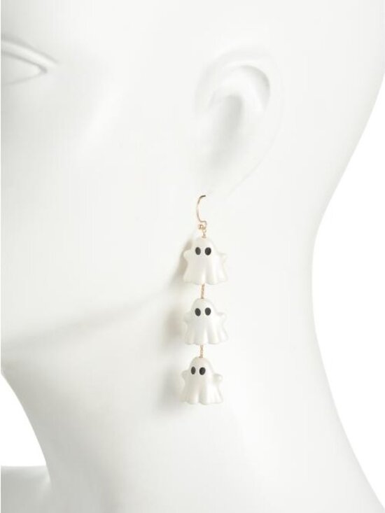 True To Form Jewelry - TRUE TO FORM Pearly White Ghost Linear Drop Earrings - NIB